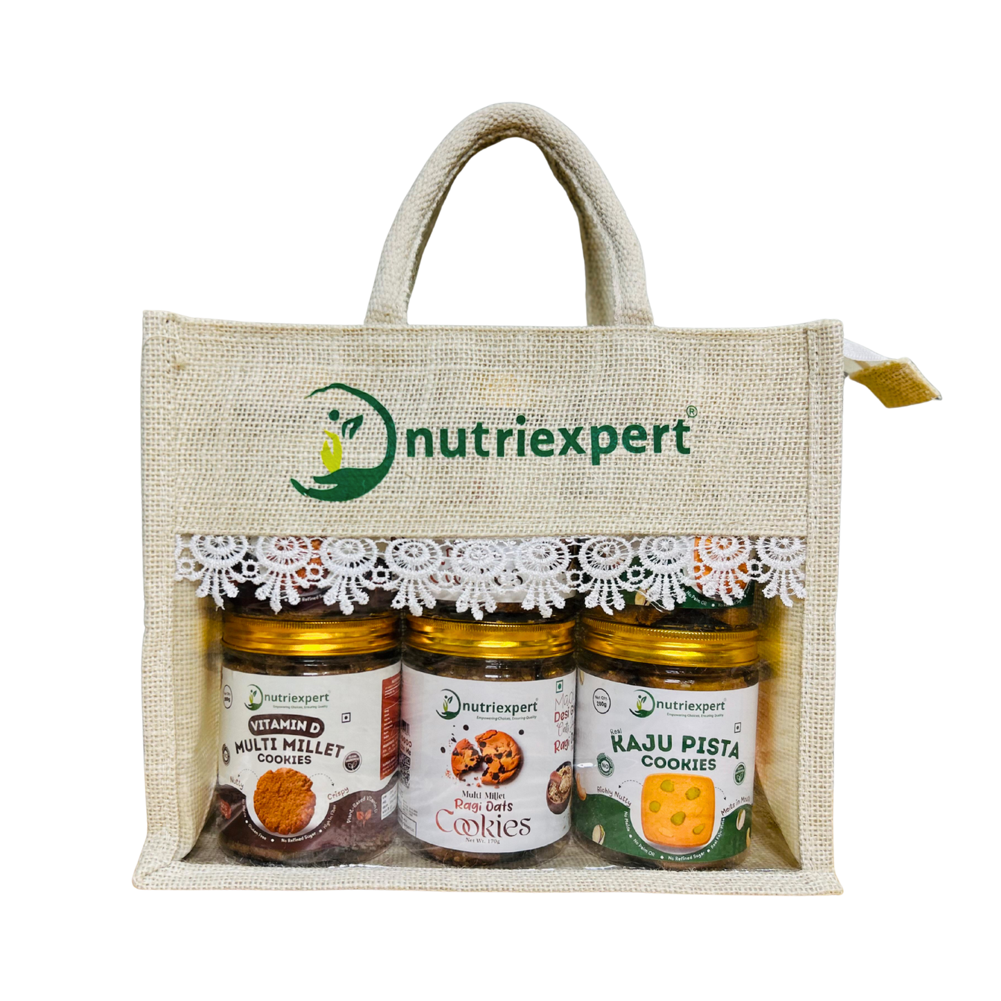 NutriExpert Grand Cookie Gift Pack – 6 Jar Combo (1.08kg Total)