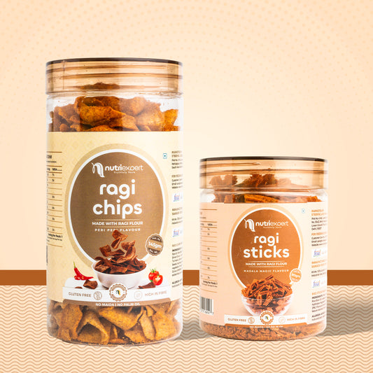 Combo Pack Ragi Chips 145gm + Ragi Sticks 80gm
