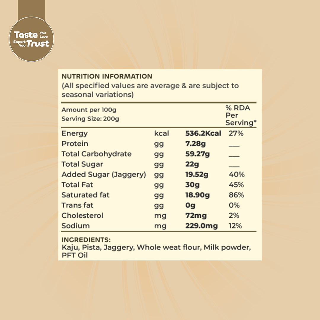 Kaju Pista Cookies - 200gm