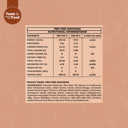 Makhana with Peri Peri flavor - 40gm