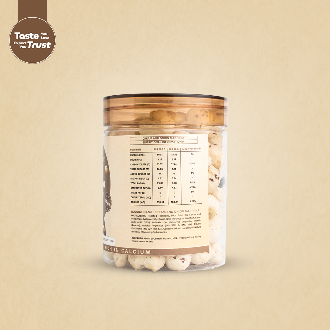 Makhana with Cream & Onion Flavor - 40gm
