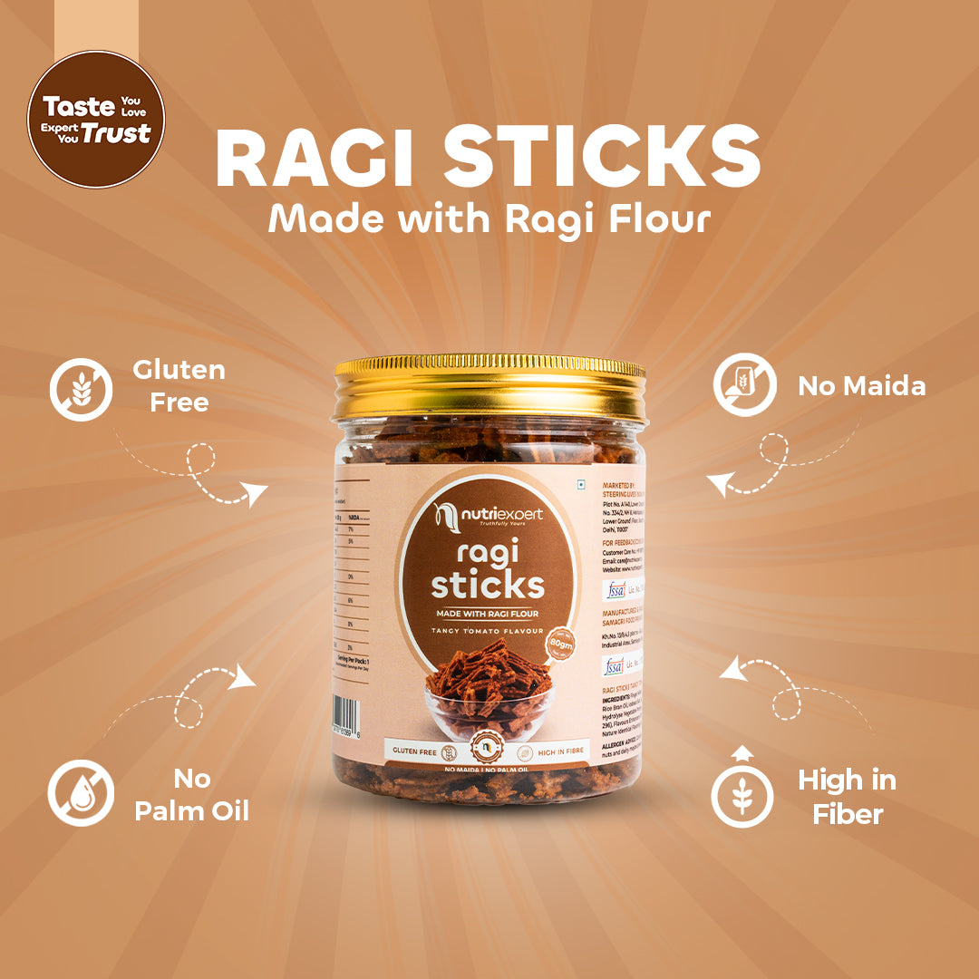 Ragi Sticks with Tangi Tomato flavor 80gm