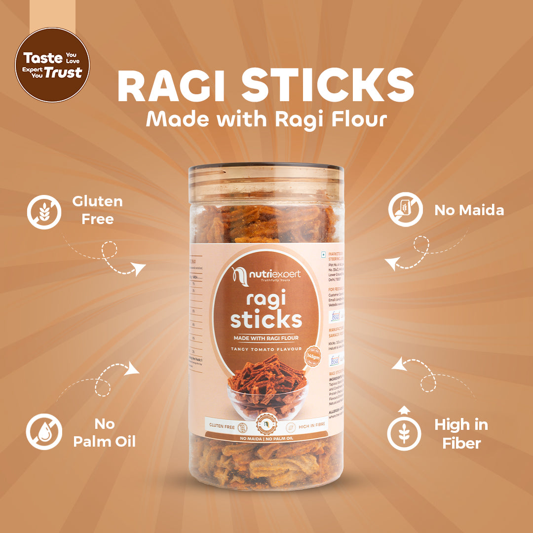Ragi Sticks with Tangi Tomato flavor 145gm