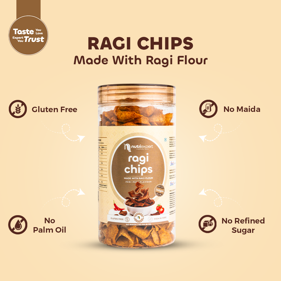 Combo Pack Ragi Chips 145gm + Ragi Sticks 80gm