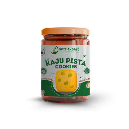 NutriExpert Kaju Pista Cookies – 200g | Made with Desi Ghee