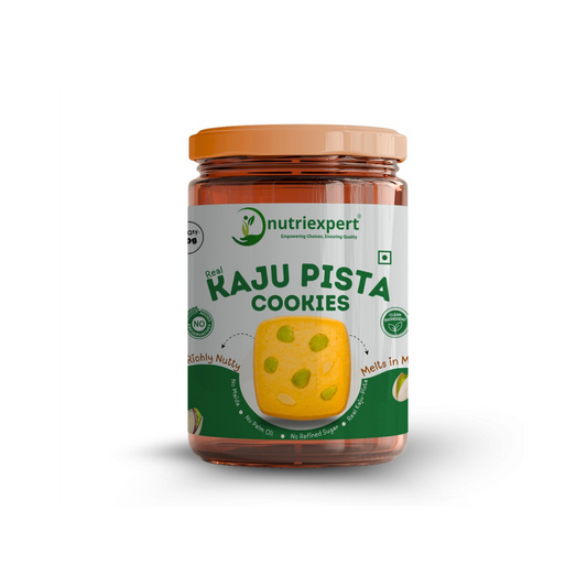 NutriExpert Kaju Pista Cookies – 200g | Made with Desi Ghee