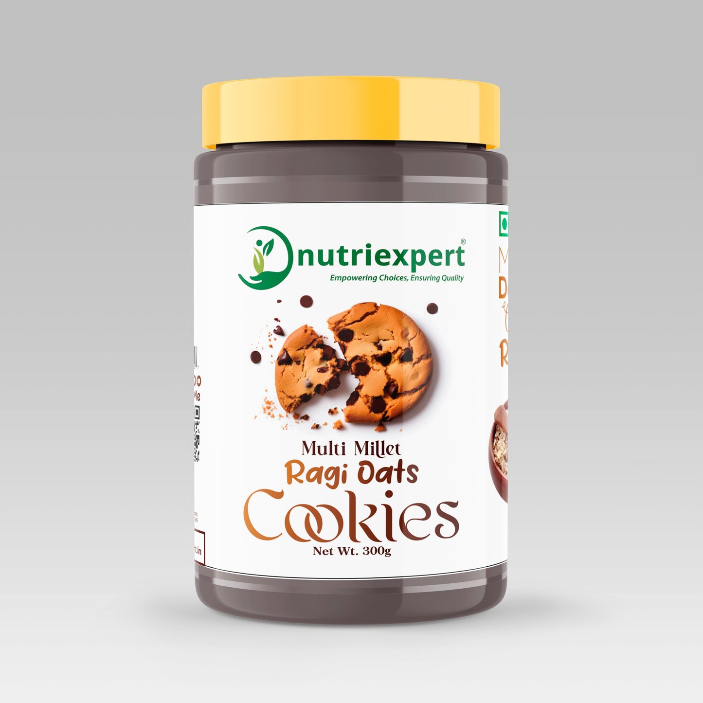 Ragi Oats Cookies | Made in Desi Ghee | Gluten Free | 300g