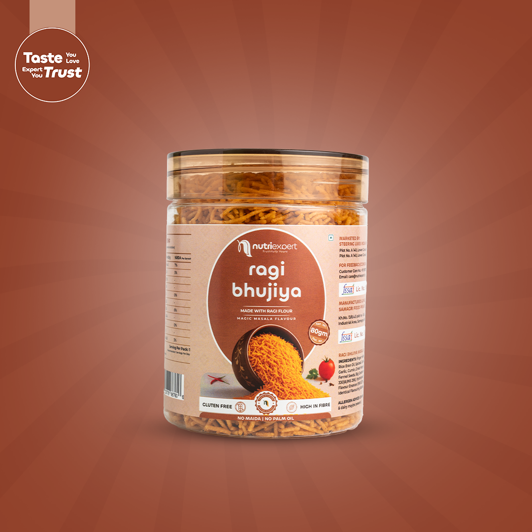 Ragi Bhujiya with Peri Peri flavor - 80gm