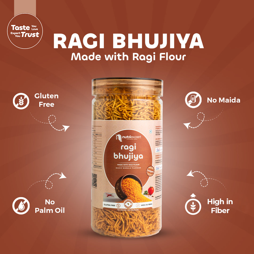 Ragi Bhujiya with Peri Peri flavor - 145gm