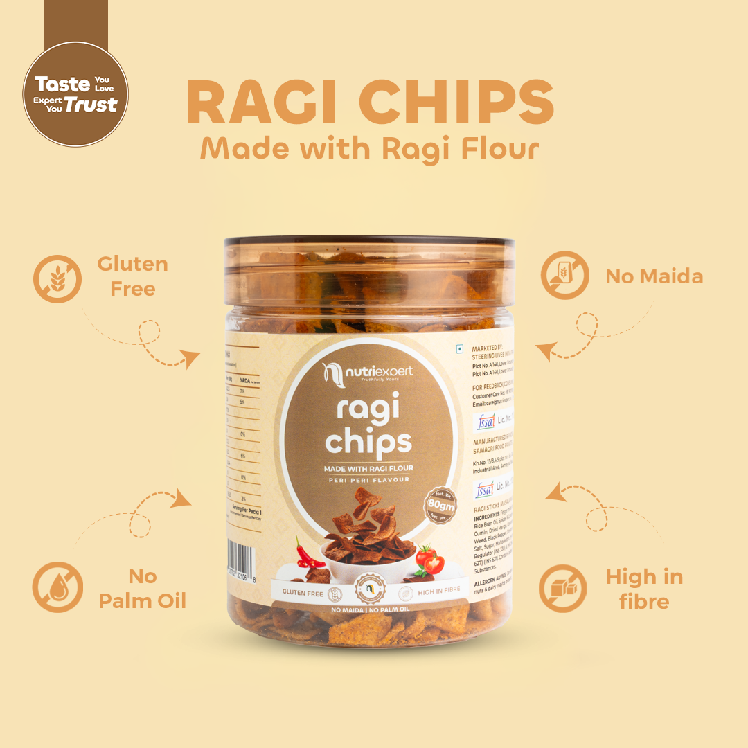 Combo Pack Ragi Chips 80gm 1+1