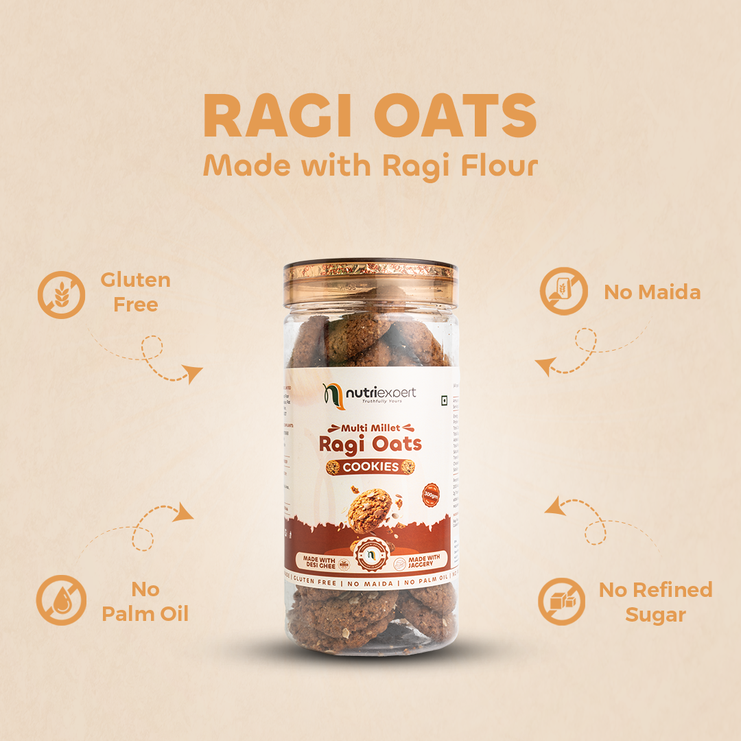 Combo Pack Ragi Oats cookies 1+1