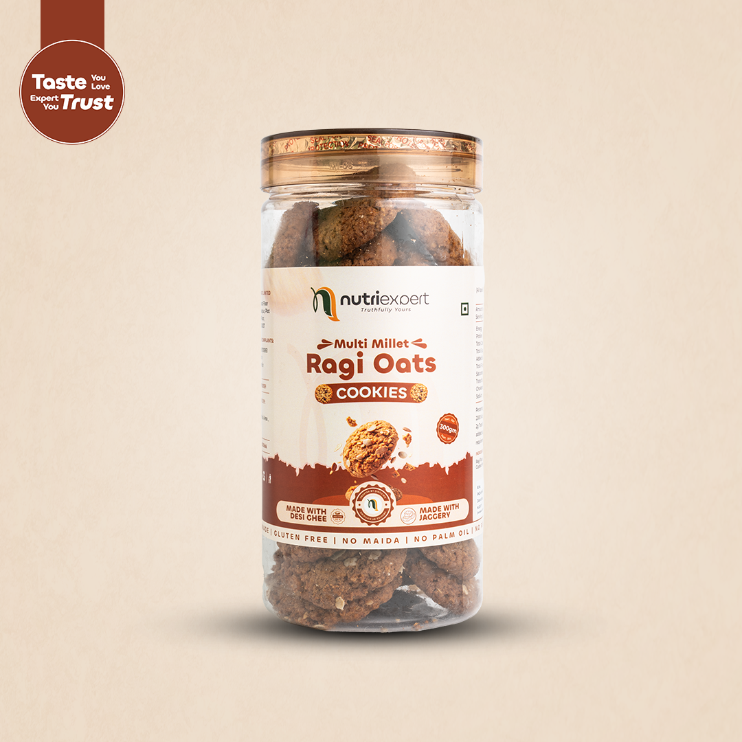Ragi oats cookies with Deshi Ghee - 300gm