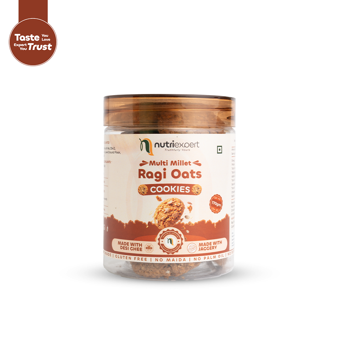 Ragi oats cookies with Deshi Ghee - 170gm
