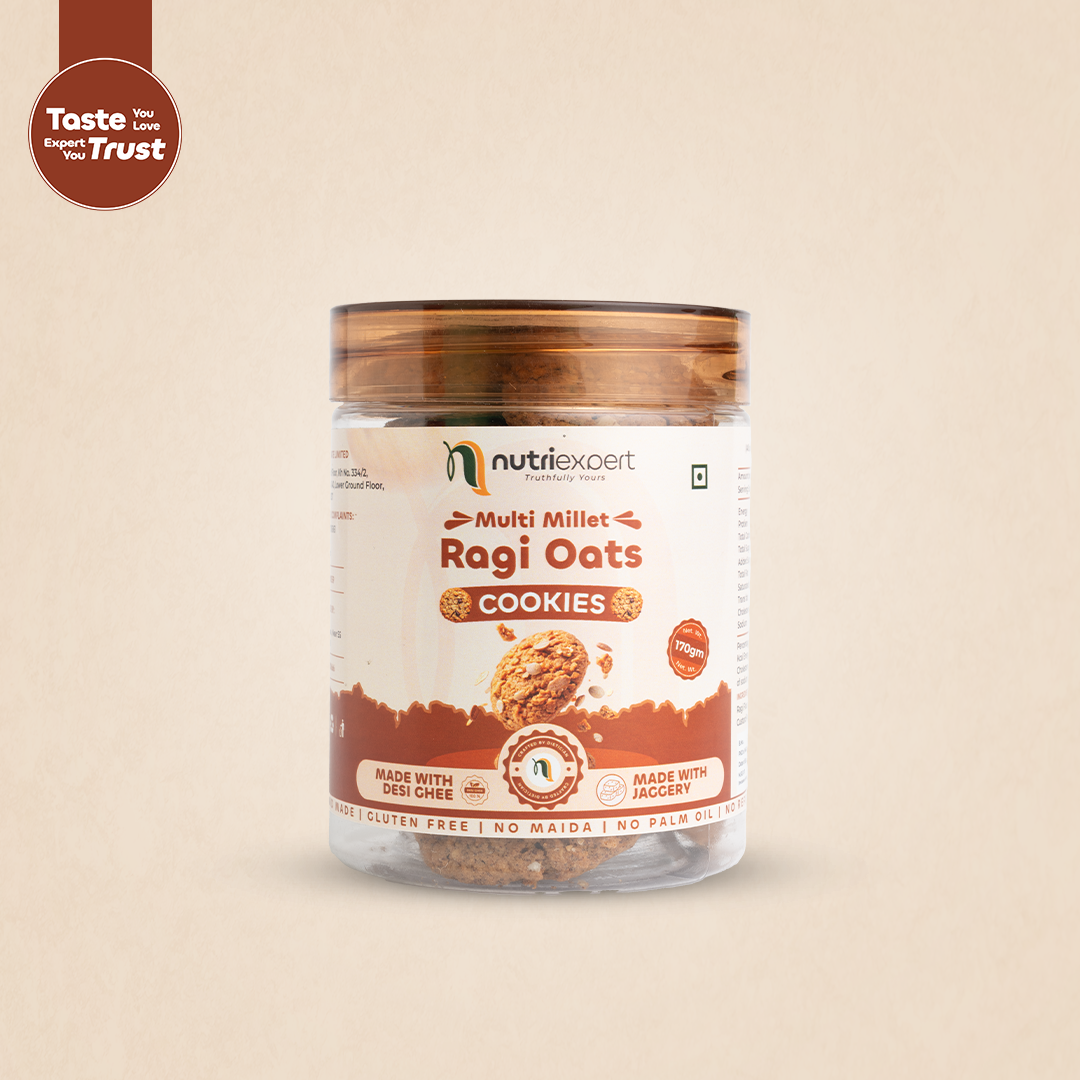 Ragi oats cookies with Deshi Ghee - 170gm