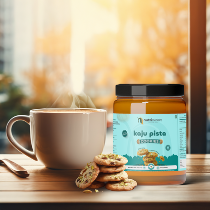 NutriExpert Kaju Pista Cookies | Made with Desi Ghee